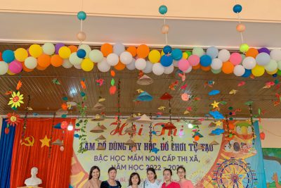 Hội Thi đồ dùng dạy học, đồ chơi tự tạo cấp thị xã